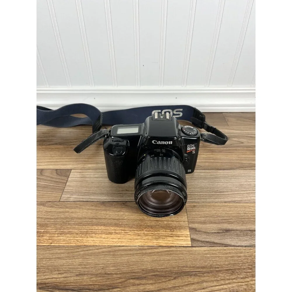 Canon EOS Rebel S II 35mm SLR Film Camera w/ lens. PARTS READ